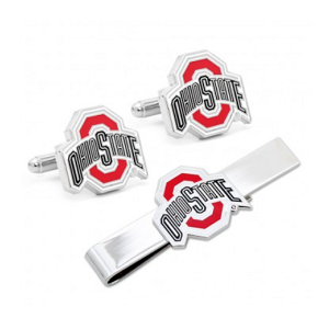 Ohio State University Cufflinks and Tie Bar Gift Set